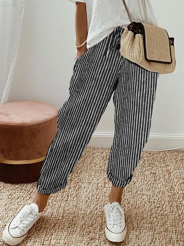 Lucy - Stijlvolle Lichtgewicht Linnen Broek