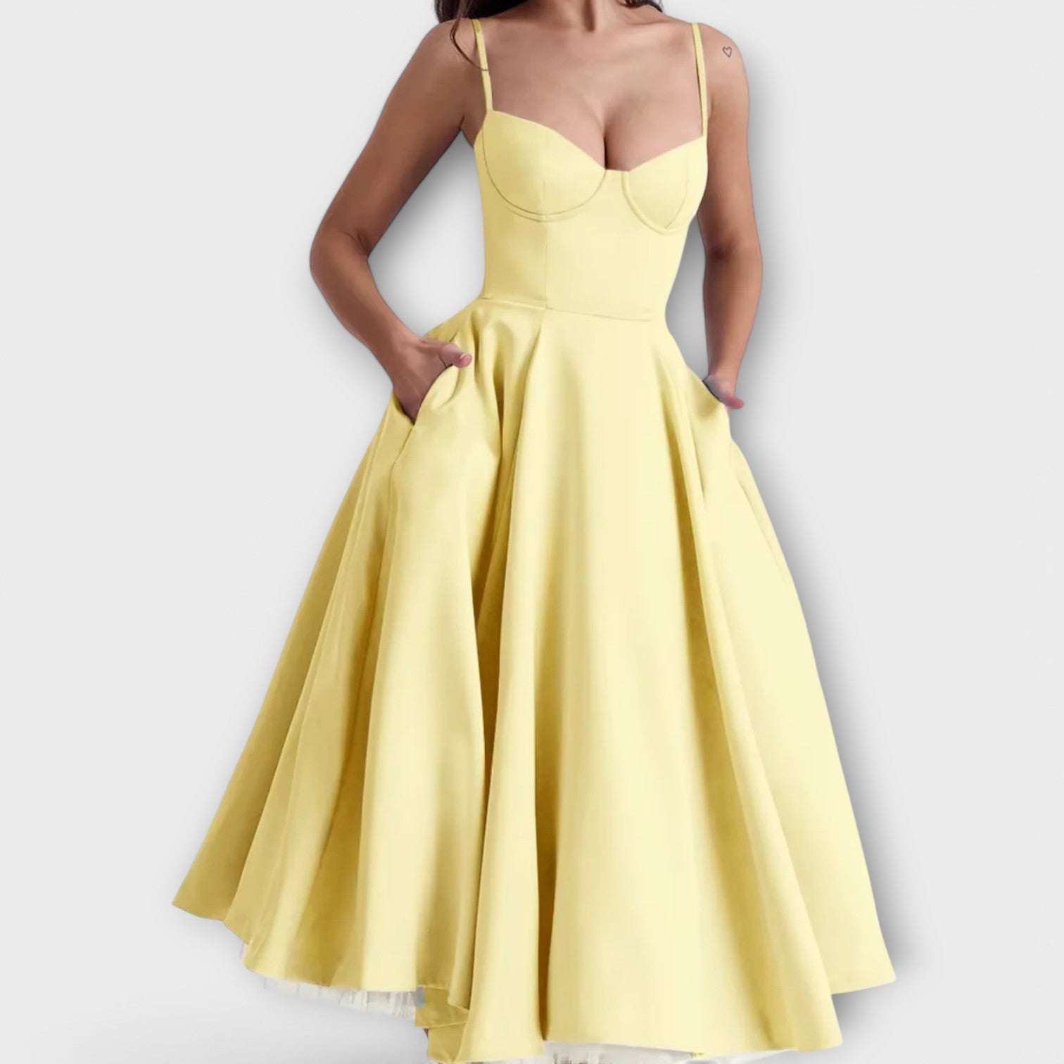 Mélie – Licht zomerjurk met korsetdetail