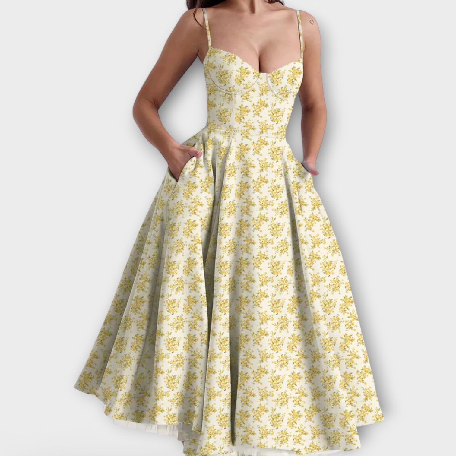 Mélie – Licht zomerjurk met korsetdetail