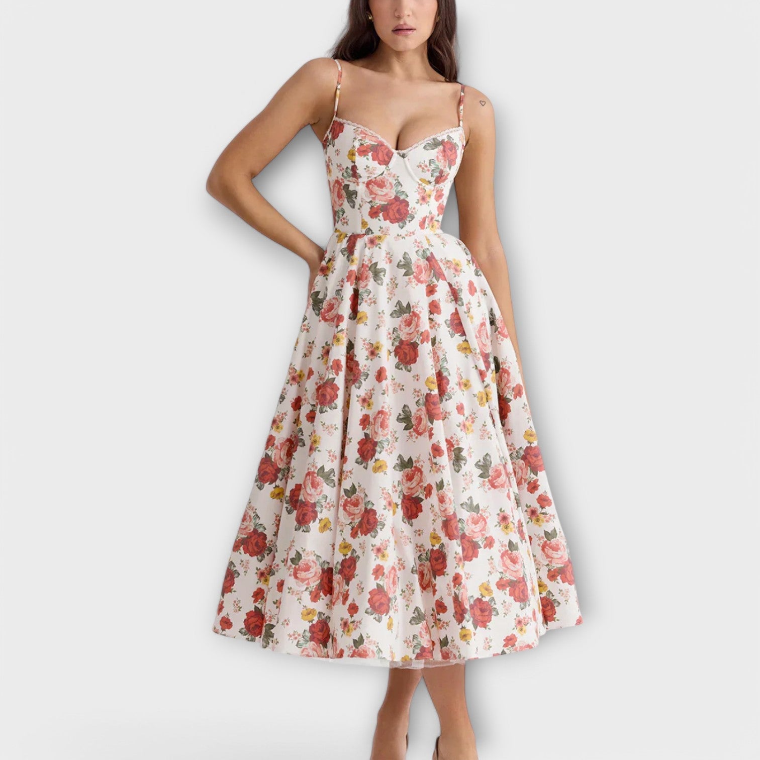Mélie – Licht zomerjurk met korsetdetail