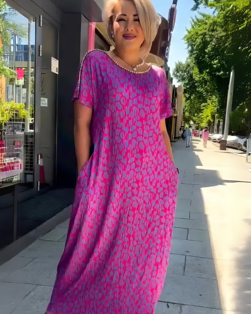 MONTI - ELEGANTE JURK MET PRINT