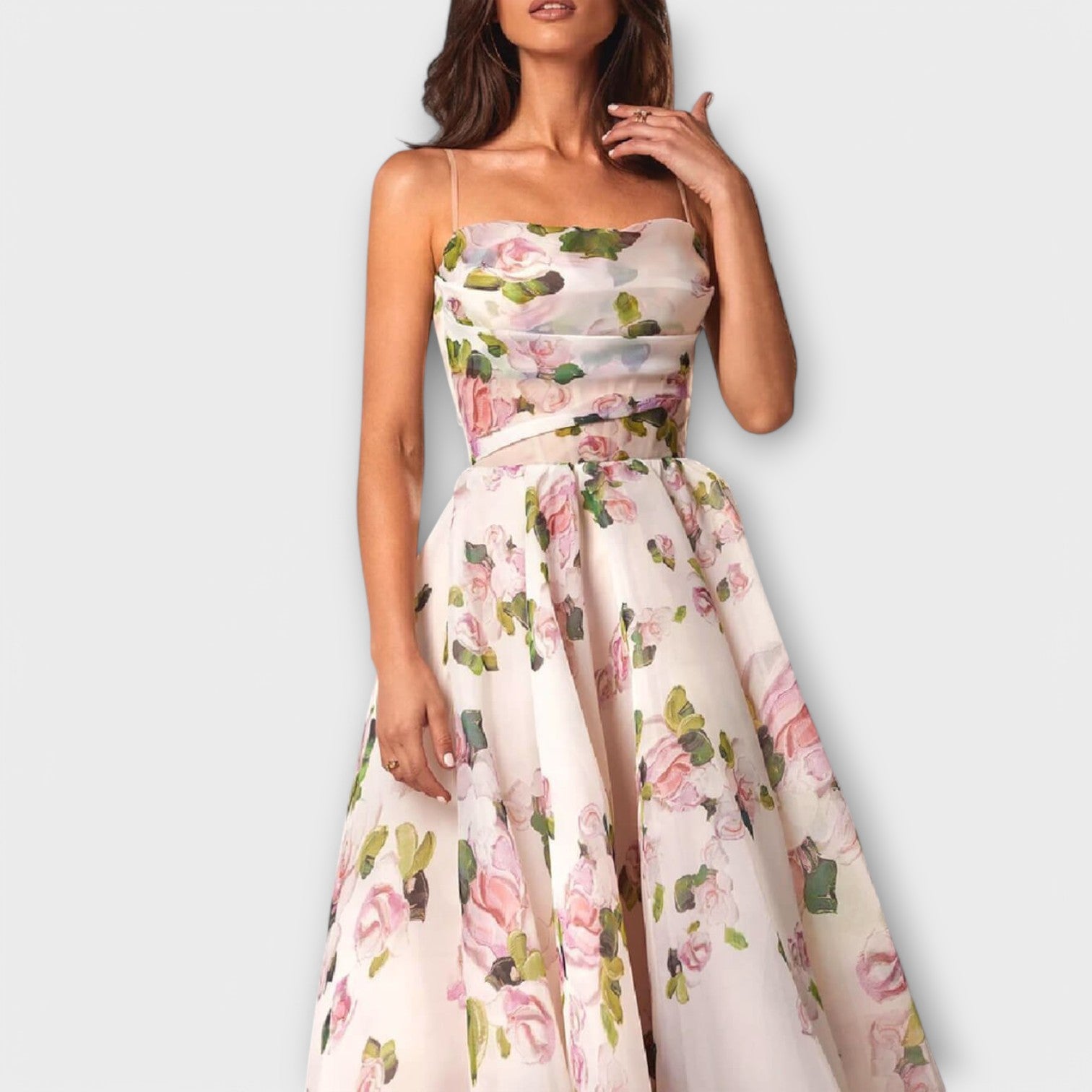 Elegante Chiffon Midikleed
