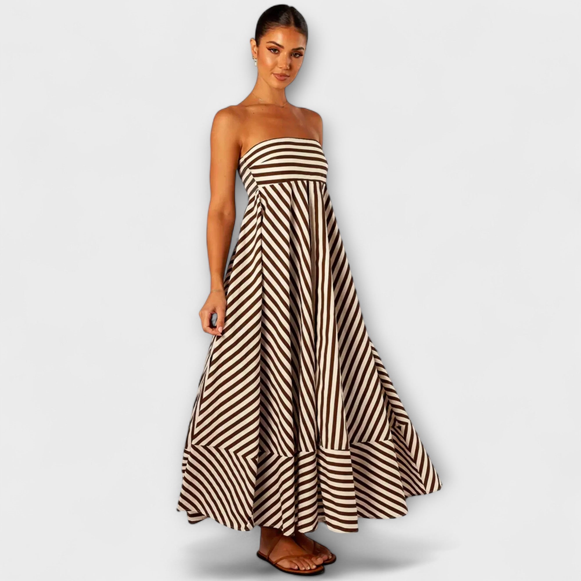 Nocturnal Charm Rüsch Maxi Jurk