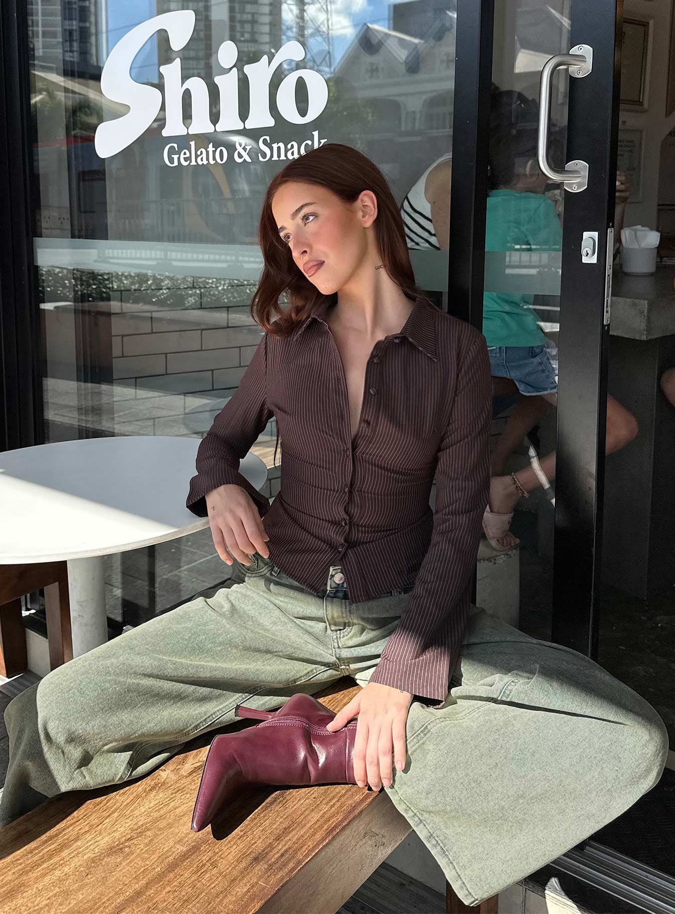 LENIA | GESTREEPTE BLOUSE