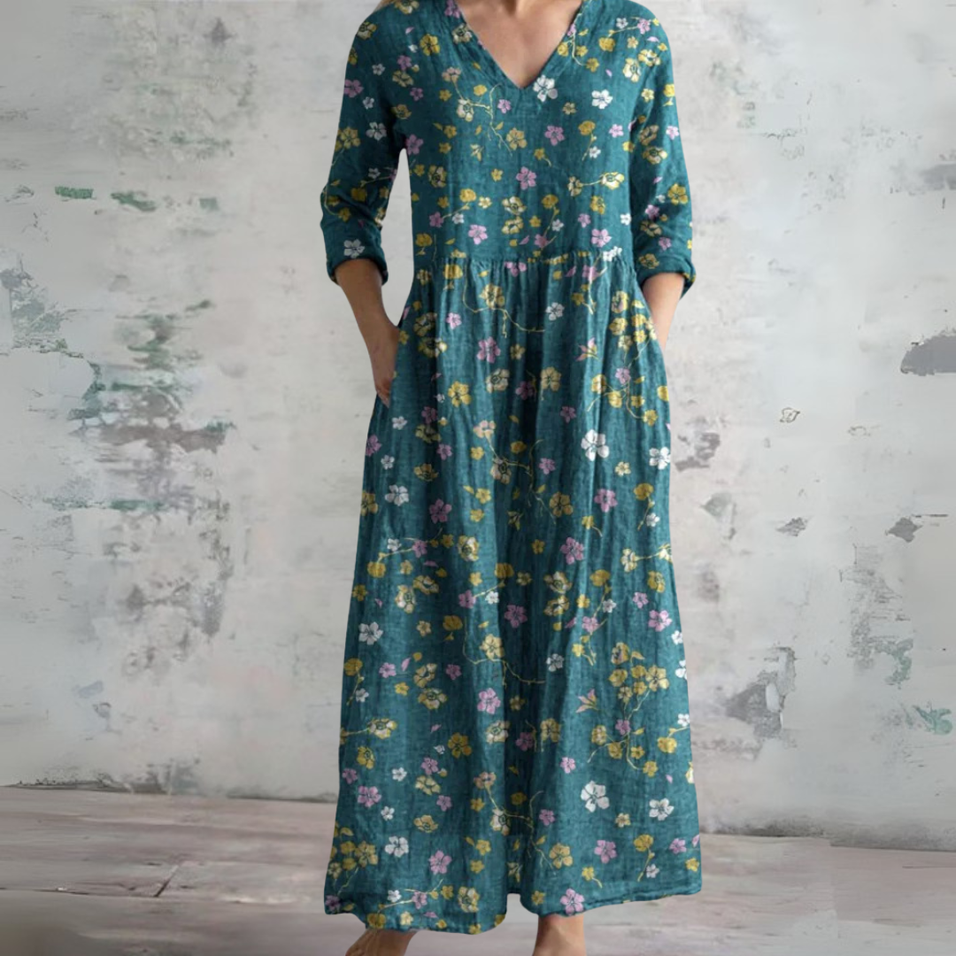 Claudine – Jurk met kleurrijk patroon