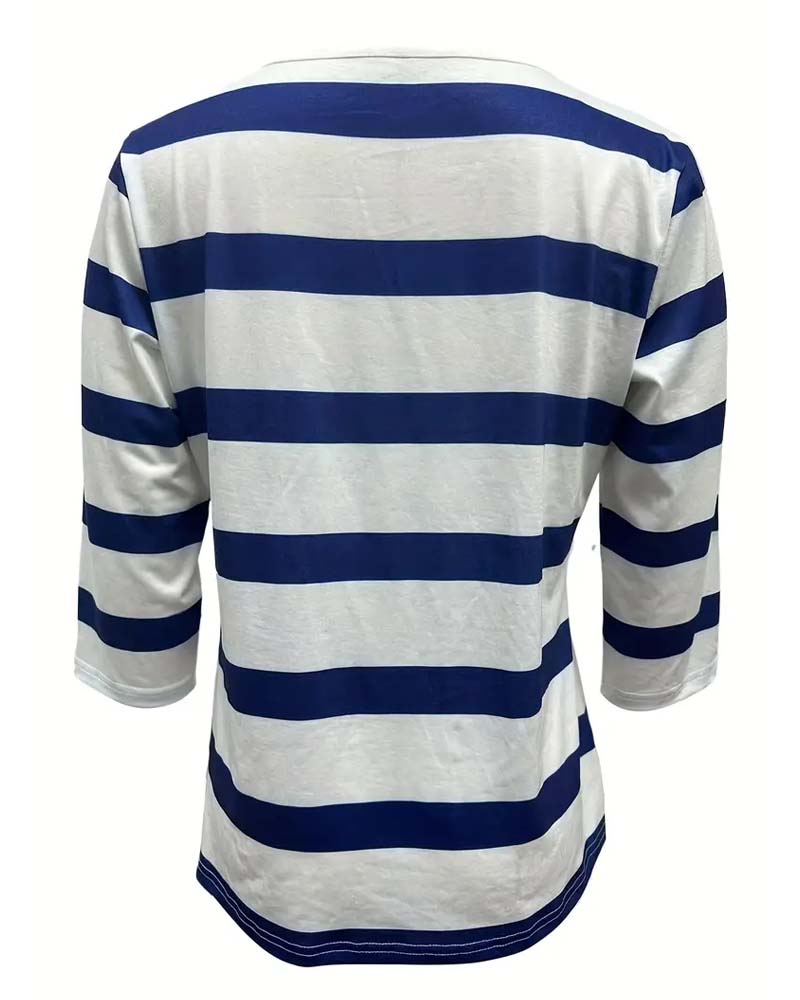 ANNALENA I ELEGANTE GESTREEPTE BLOUSE
