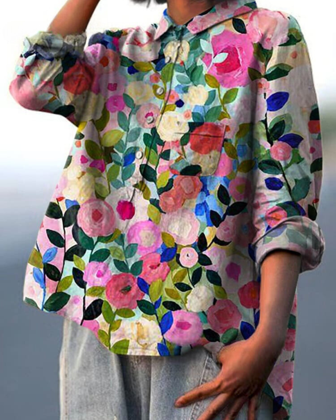 SERAPHINA I RETRO-BLOEMENBLUSE