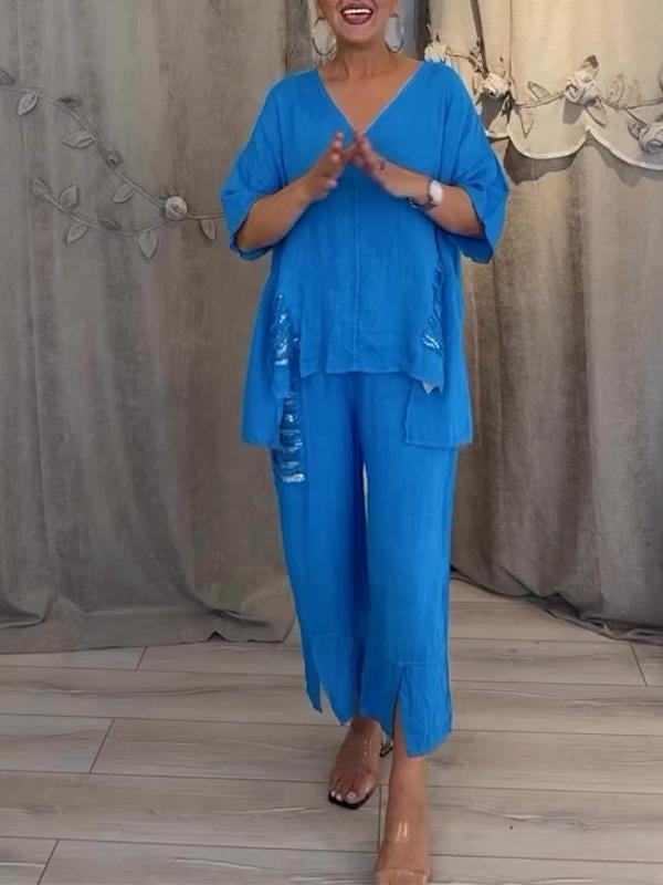 Demi™ Set – Luchtige Tweedelige Zomerset met Unieke Details