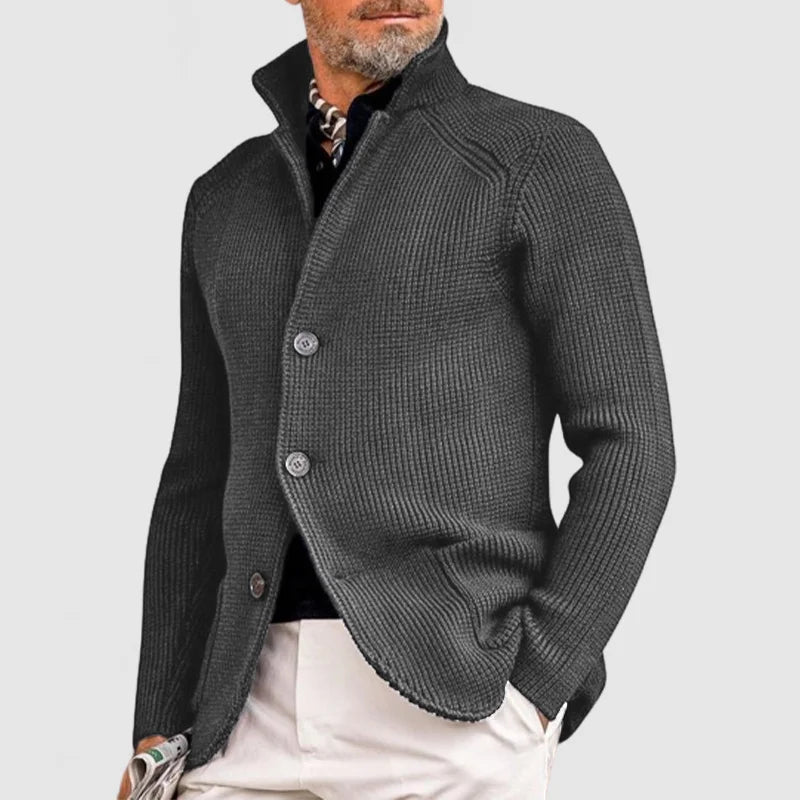 Mario – Gebreid vest met knopen