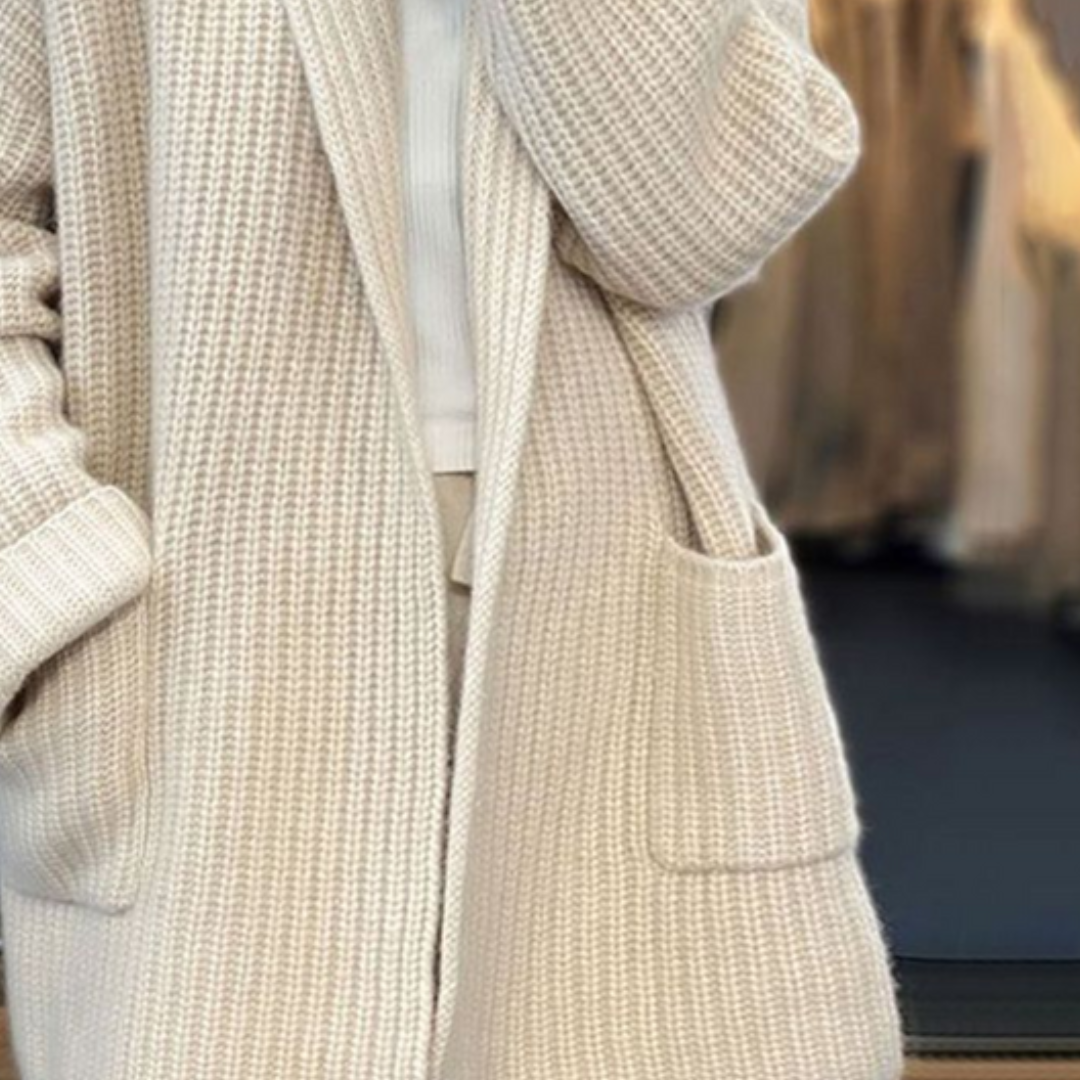 Irene – Gebreide vest in wolmix