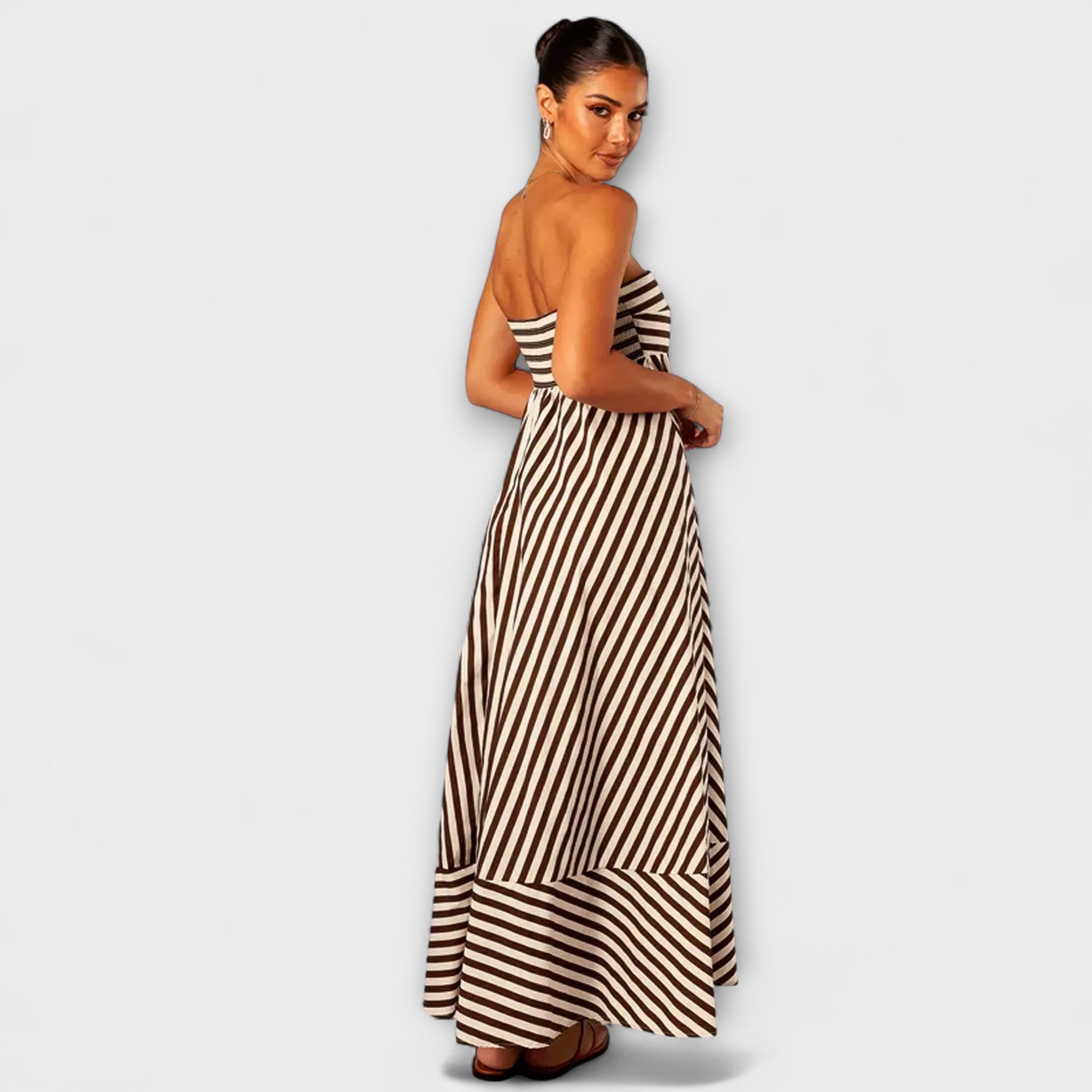 Nocturnal Charm Rüsch Maxi Jurk