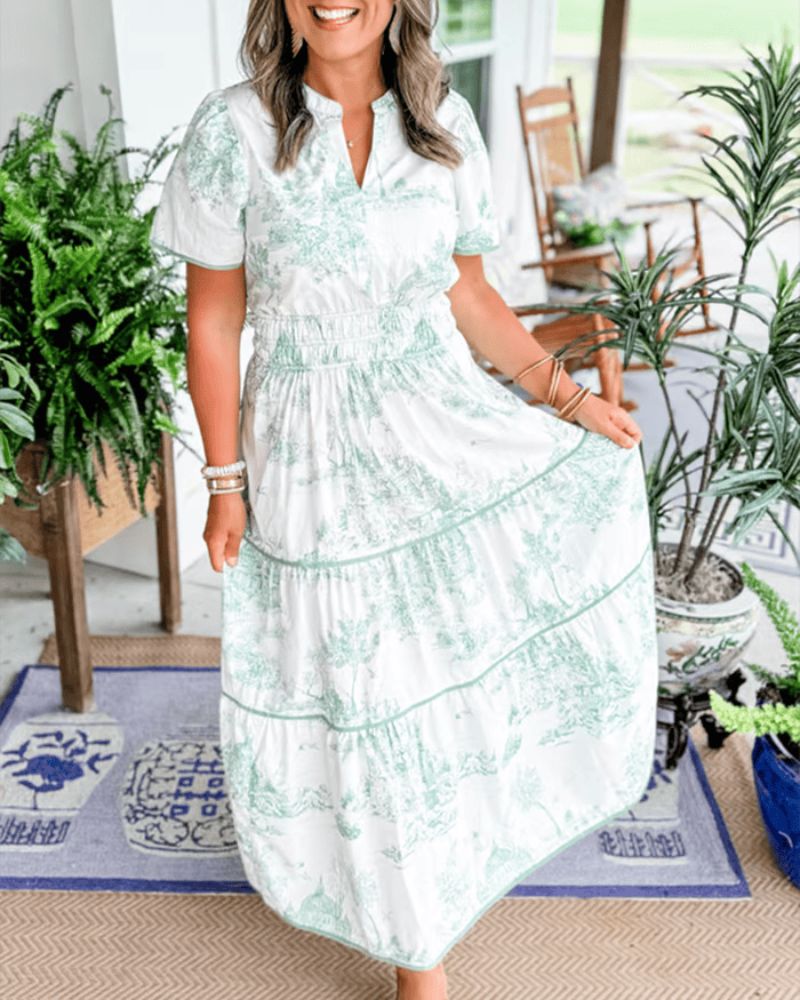Nidoli™ - Maxi jurk met print