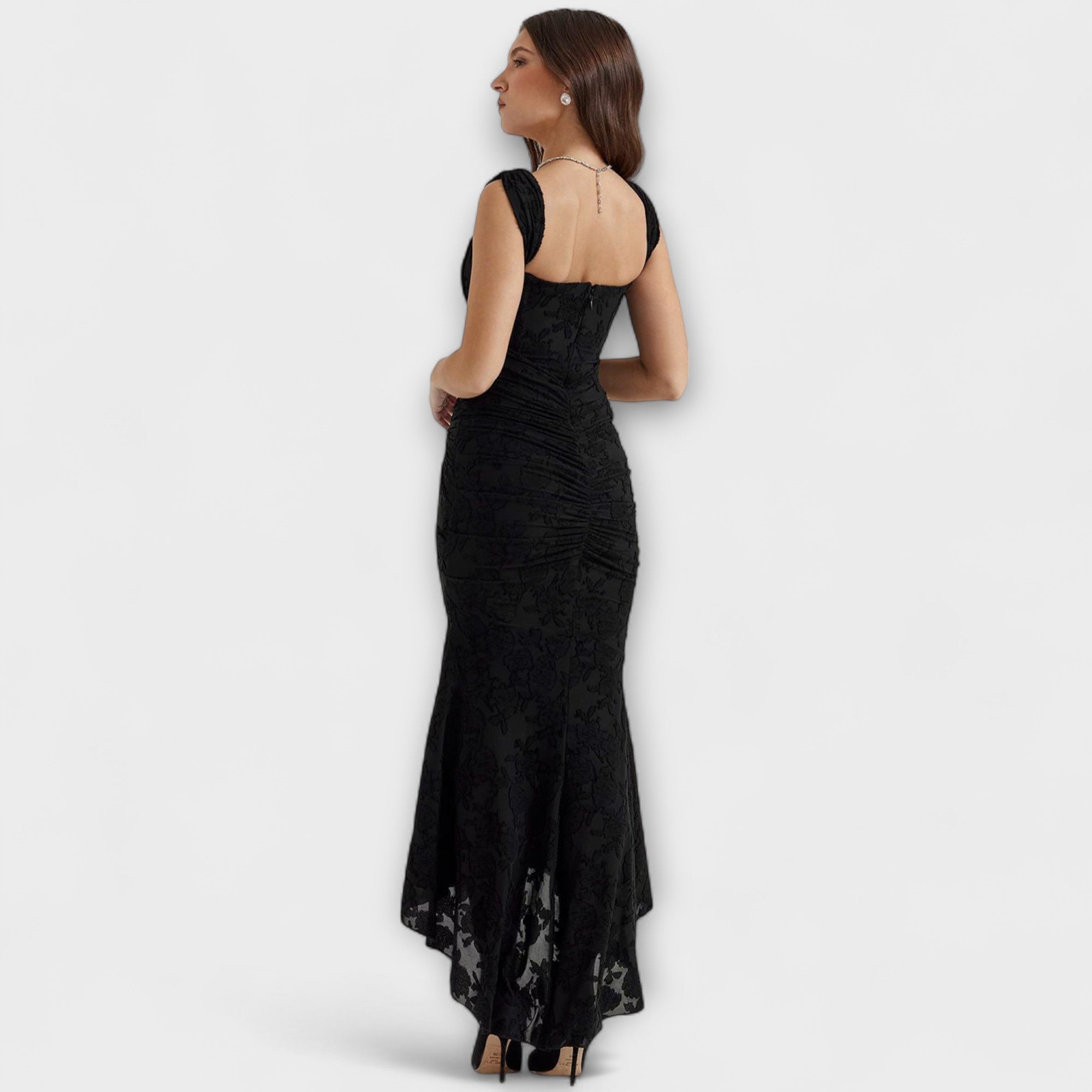 Renske - Lange jurk met elegante en verfijnde korsetten