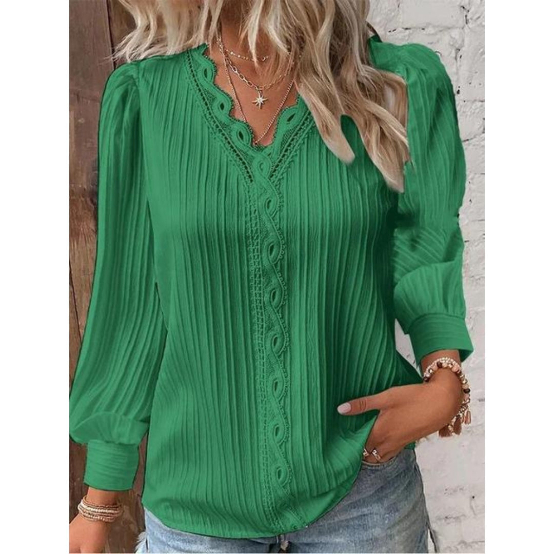 Camillia™ | Elegante Pintuck Blouse