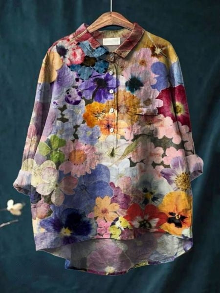 SERAPHINA I RETRO-BLOEMENBLUSE