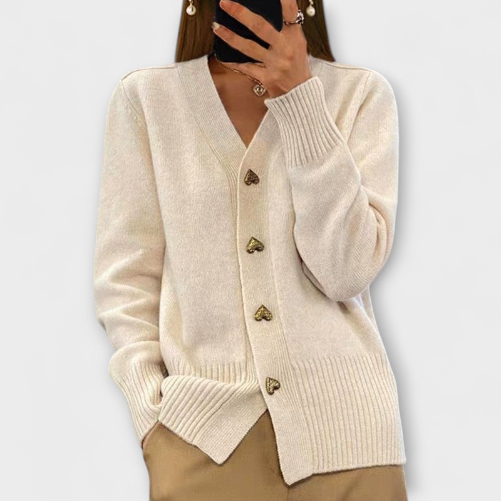 Marij – Damestrui met V-hals in vintage-look
