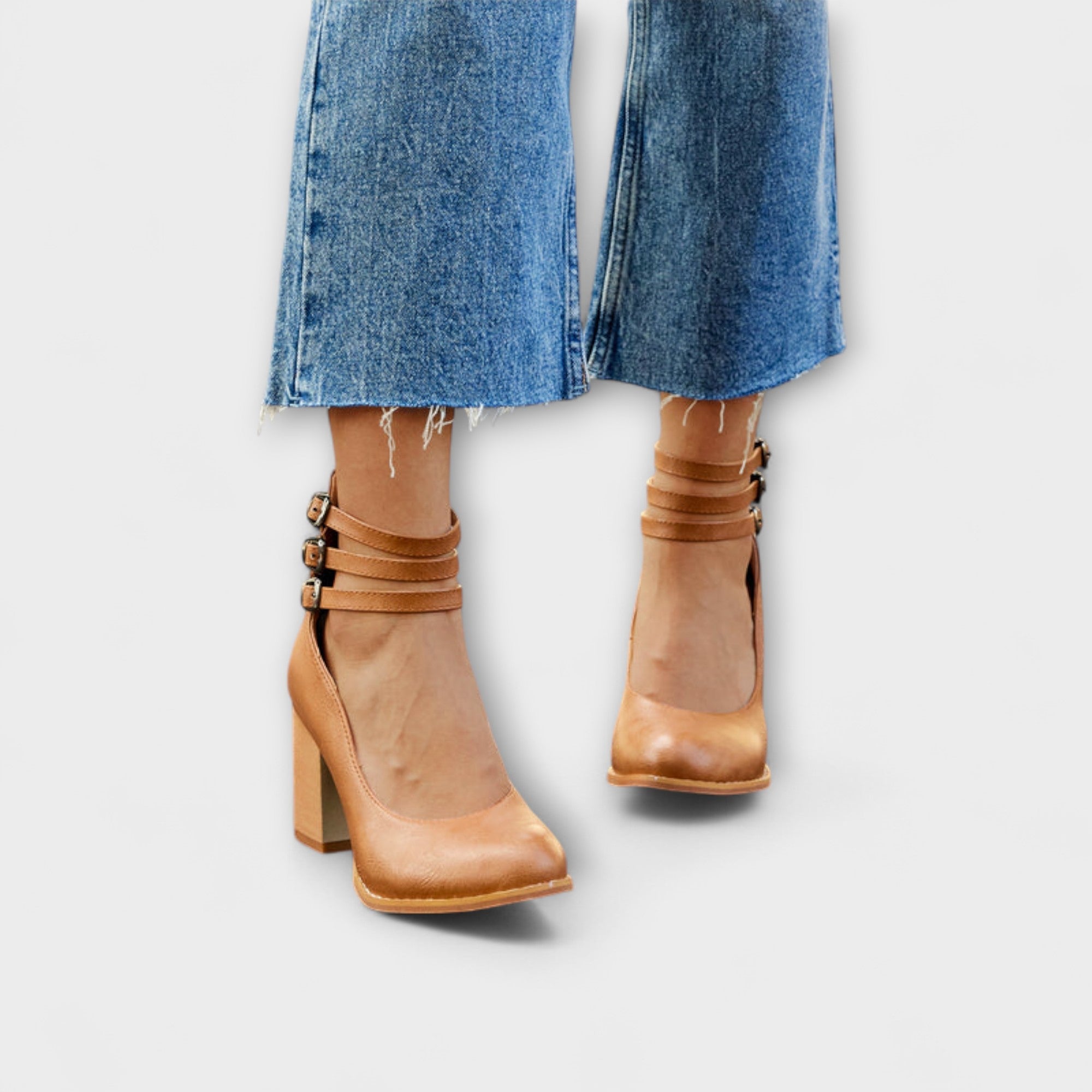 Hannah - Chunky Hakken met Casual Enkelschoenen