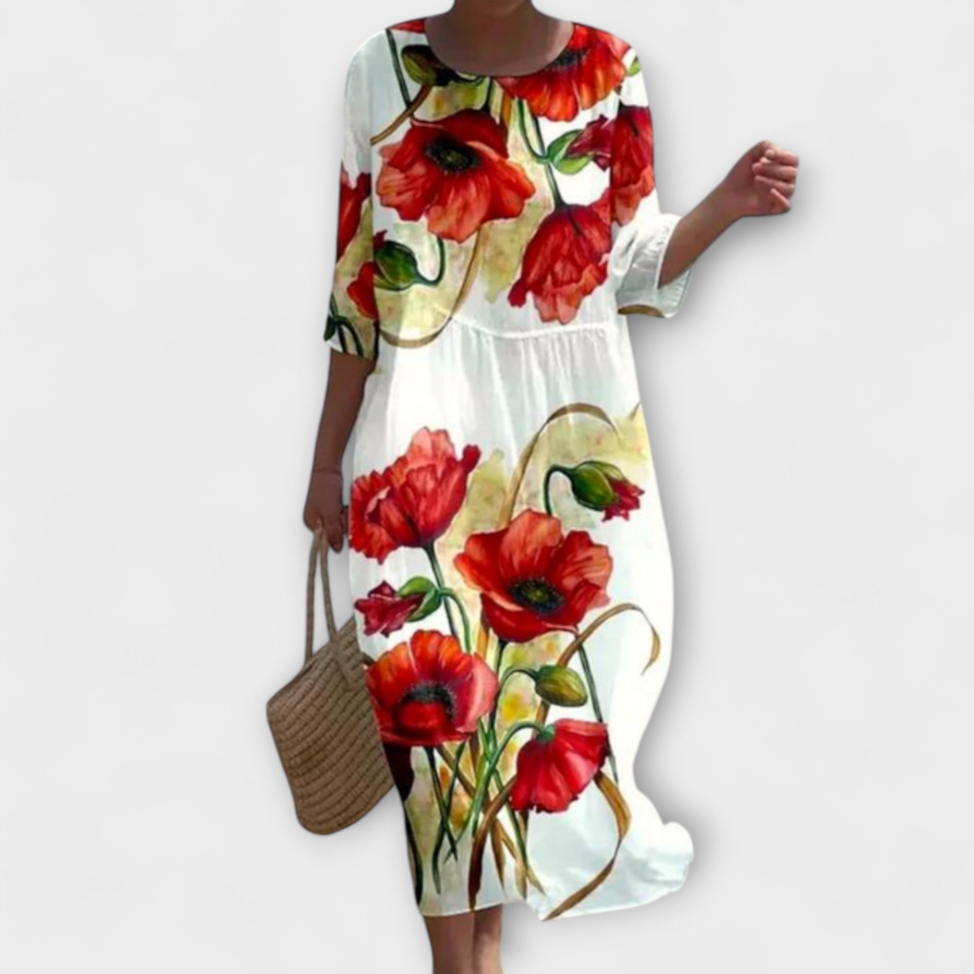 Miranda - Stijlvolle Floral-Maxikleed