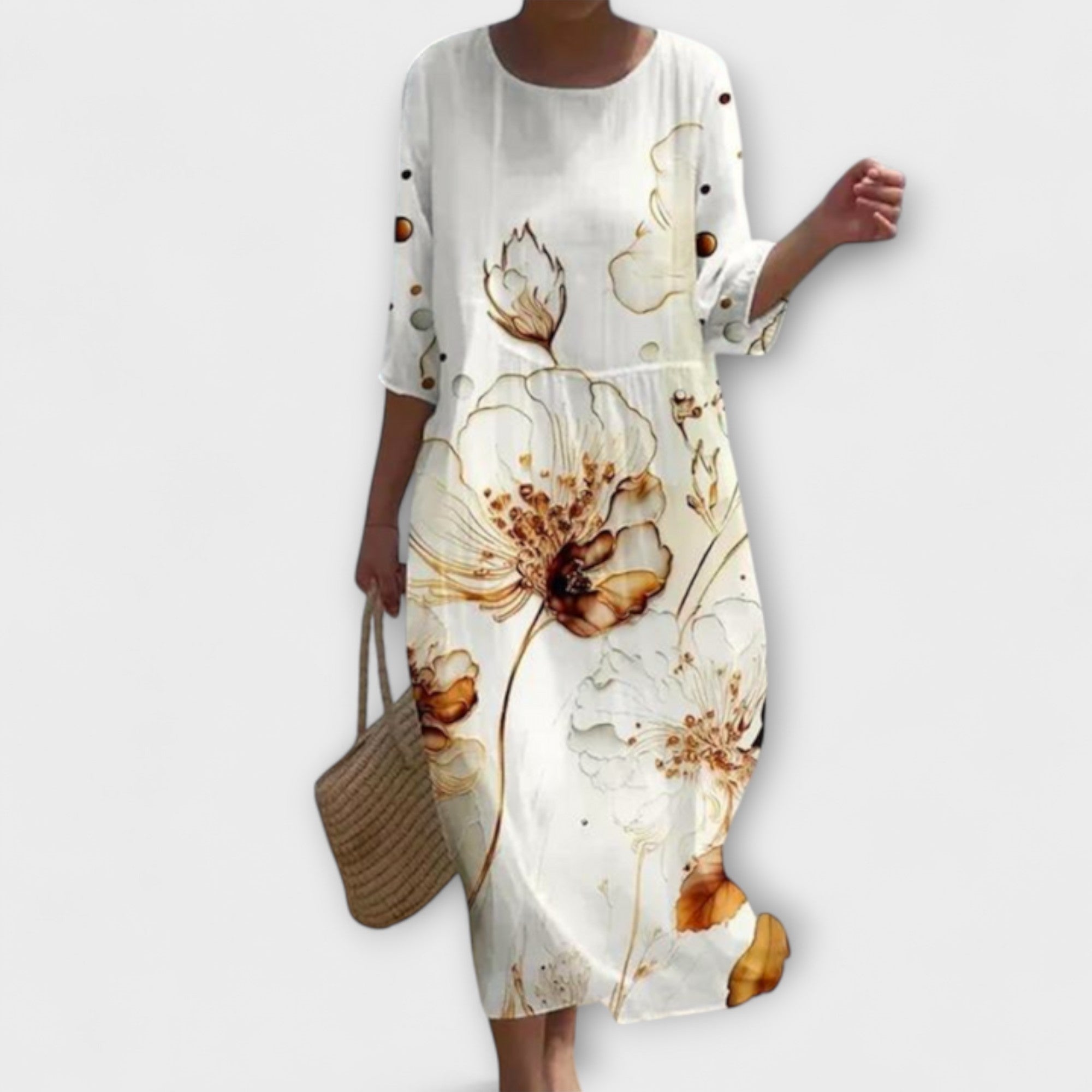 Miranda - Stijlvolle Floral-Maxikleed