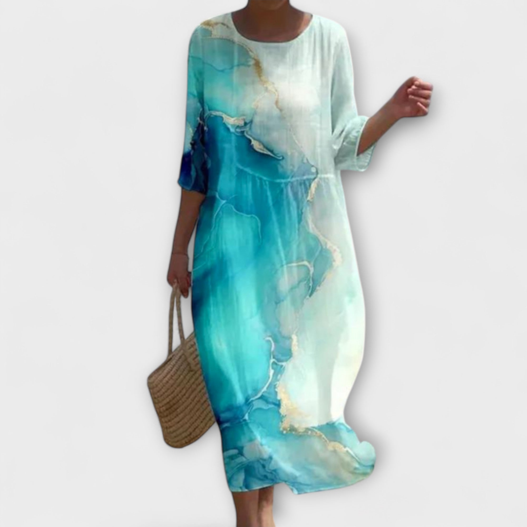 Miranda - Stijlvolle Floral-Maxikleed