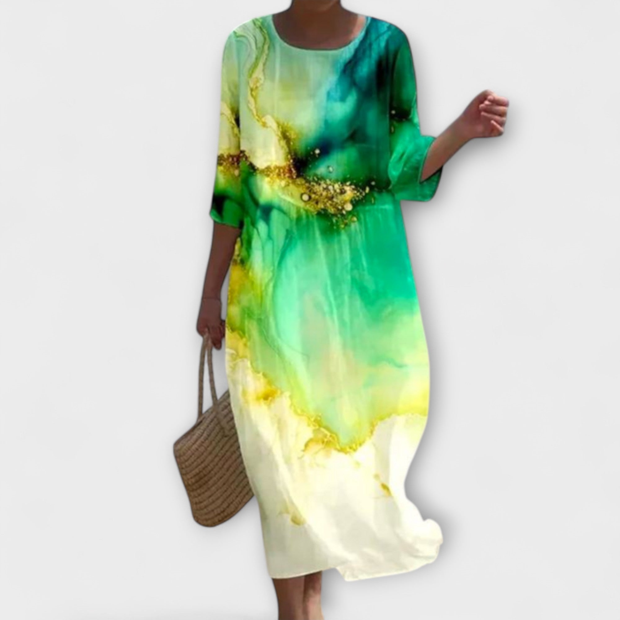 Miranda - Stijlvolle Floral-Maxikleed