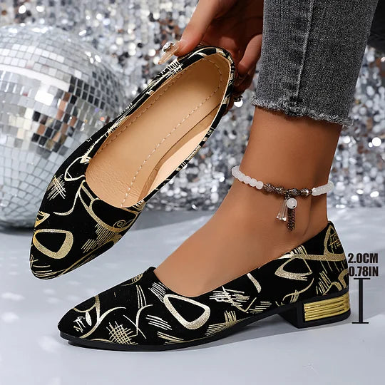 Ava – Loafers met gouden accenten