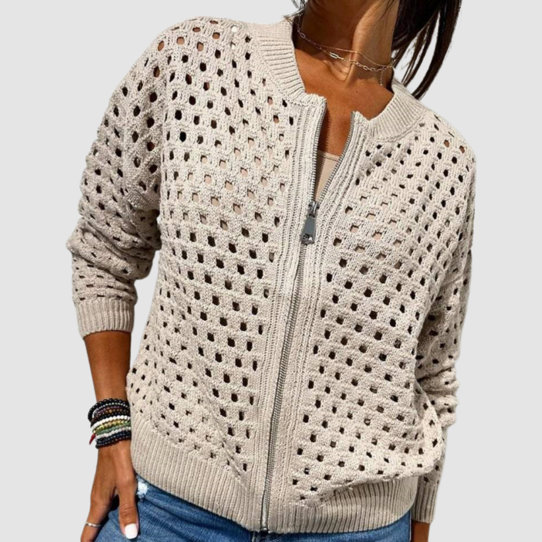 Denise - gebreid vest