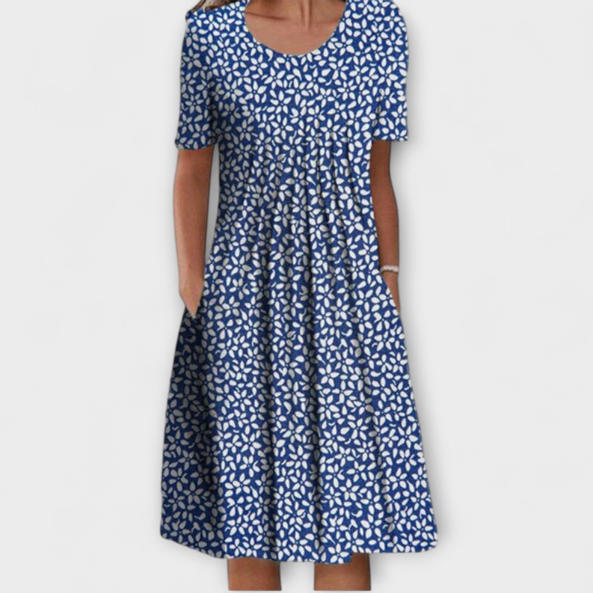 Emelie – Chic Laagjurk met Buikcontrole