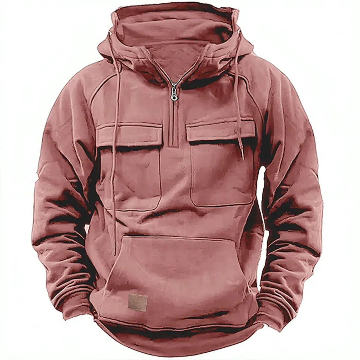 Adam – Hoodie met rits en borstzakken