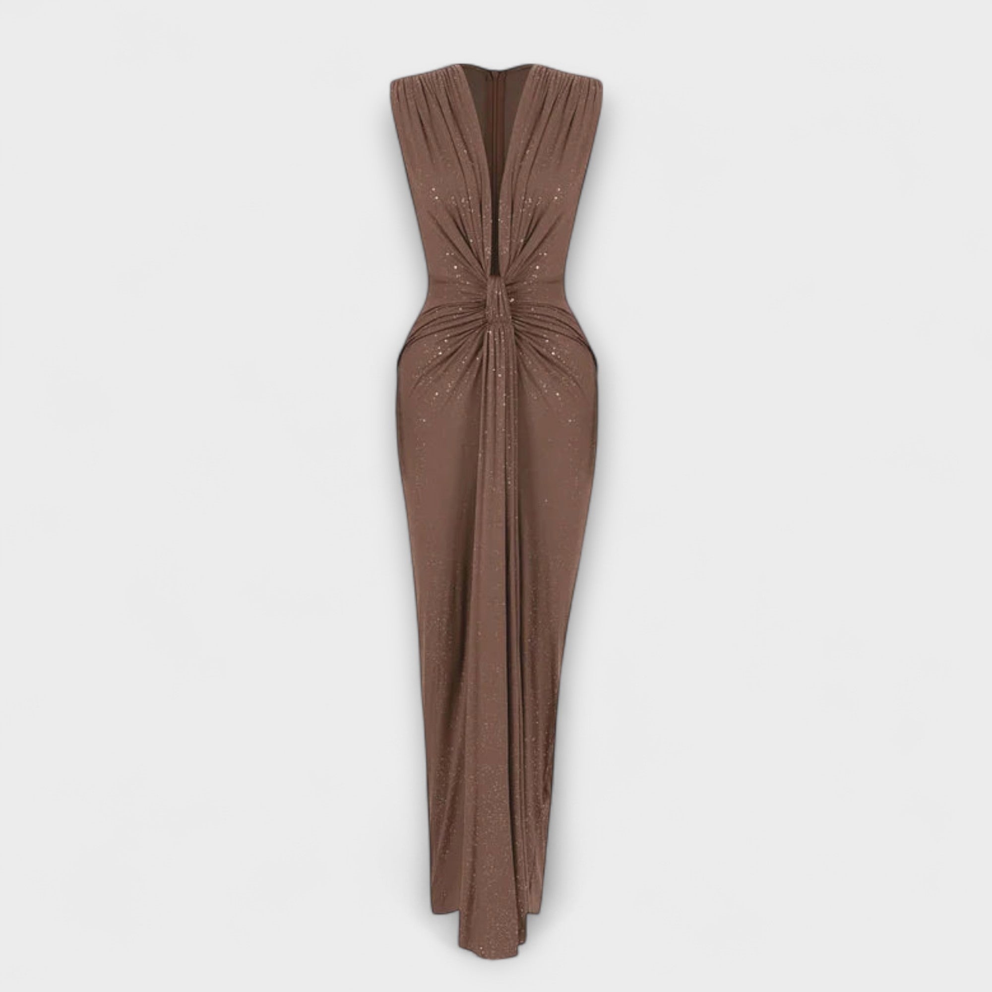 Thea - Maxidress met diepe V-hals