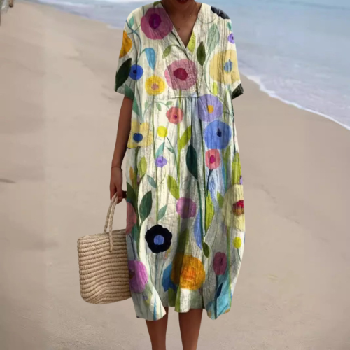 Daniela - Comfort Hawaii Bloemenjurk