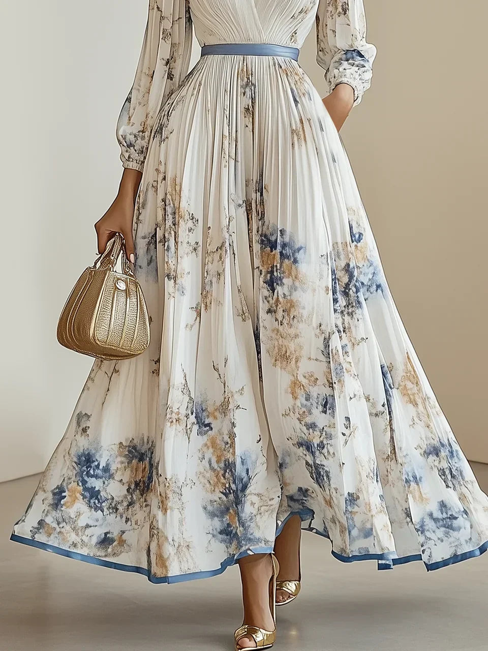 Bristol - Bloemen Patchwork Bohemian Maxi Jurk