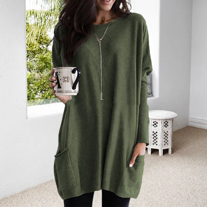 Elise – Relaxte top met zakken