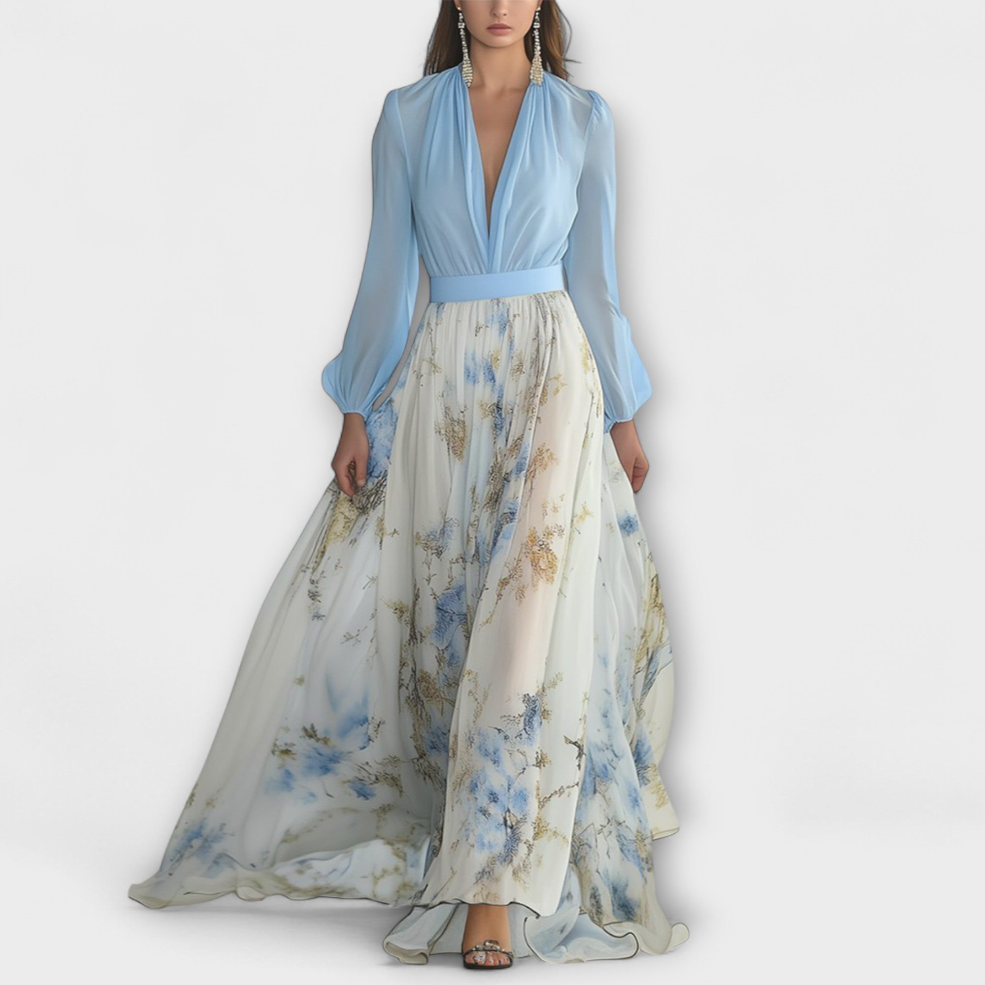 Harper - Bloemen-Maxikleed
