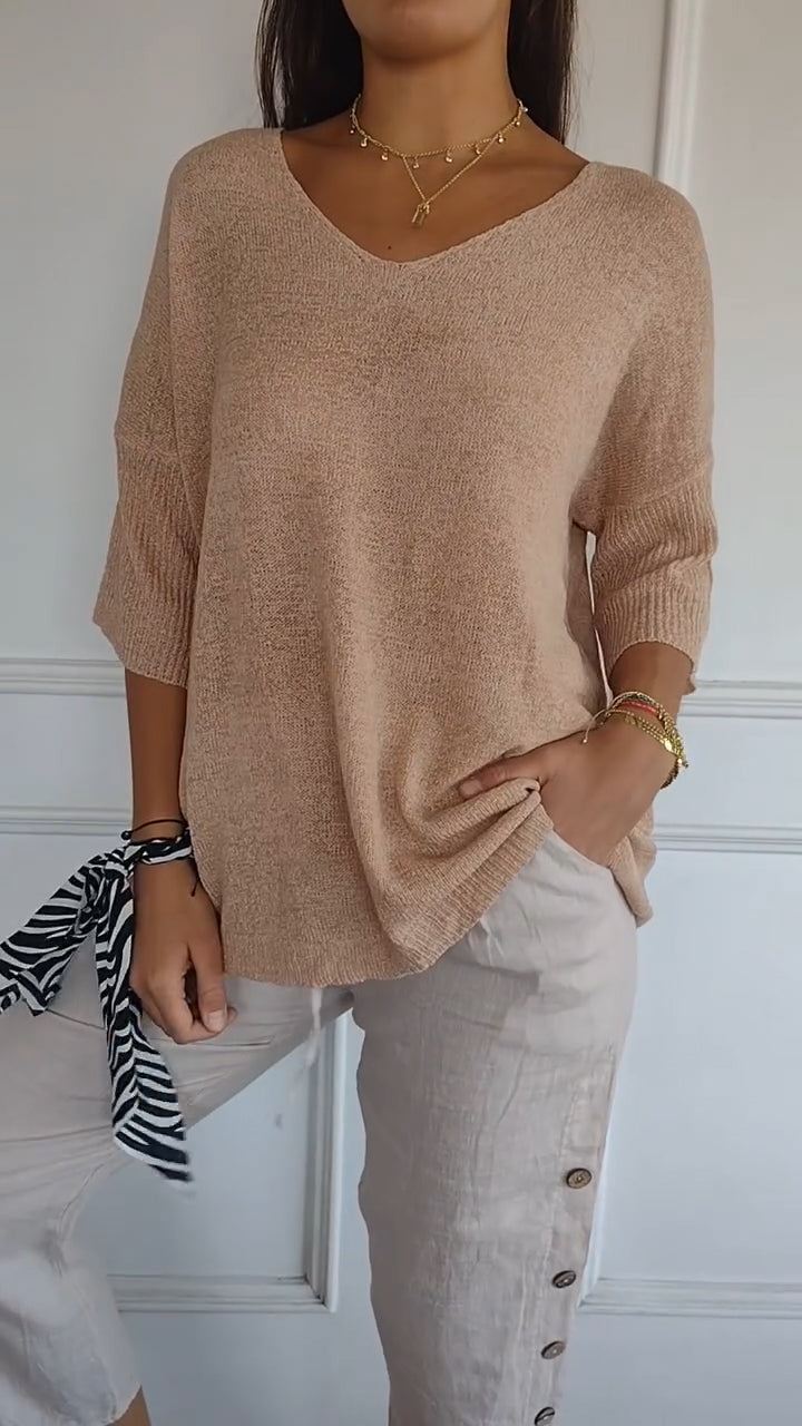 Lente Top met V-hals