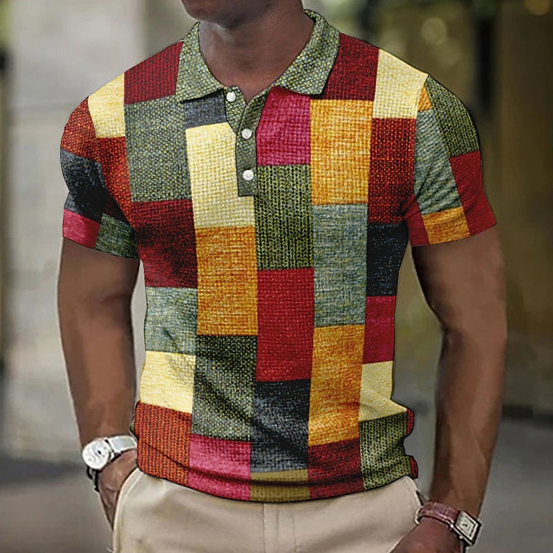 Hofman™ MULTIKLEUR POLO IN MODERNE STIJL
