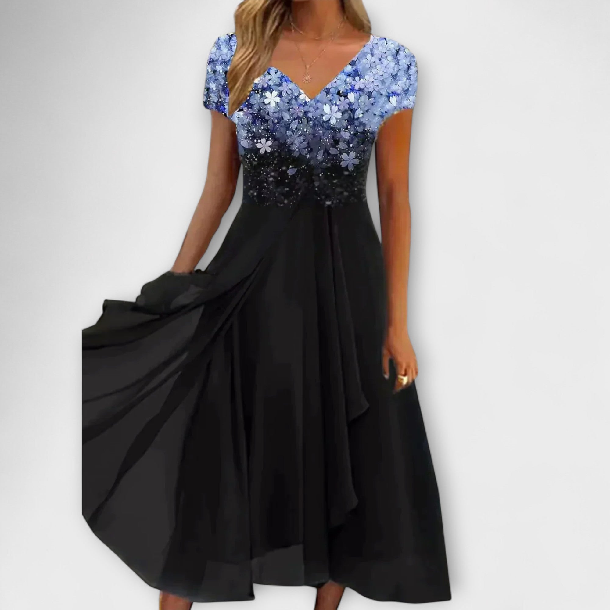 Lara - Dames Chiffon Feestjurk
