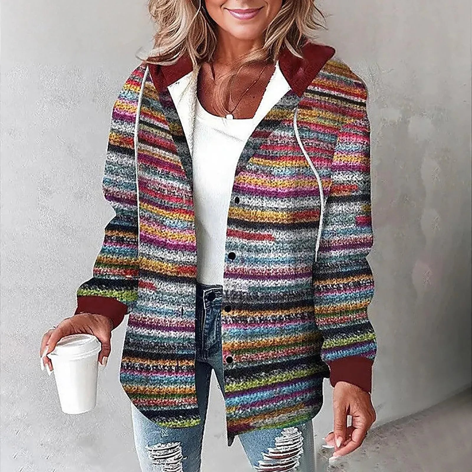 Fenna – Geruite Hoodie