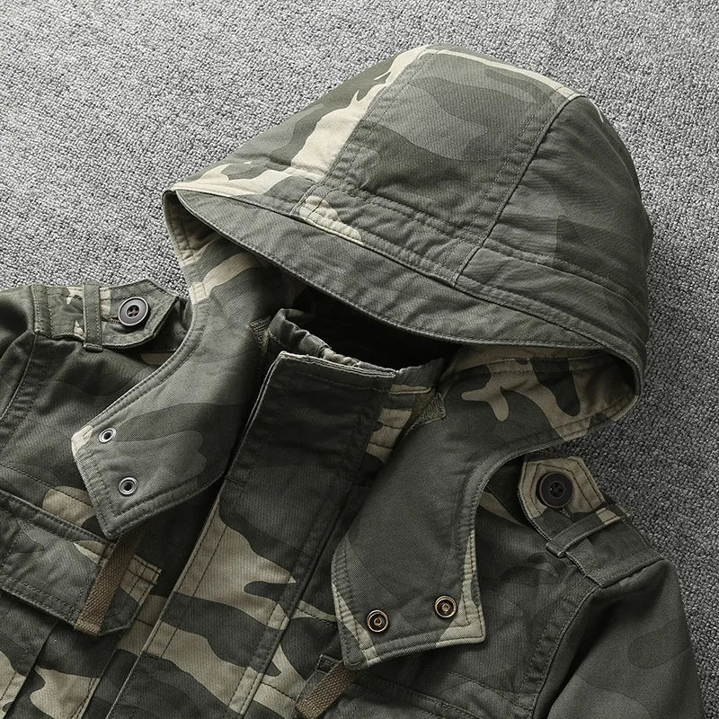 Mark – Camo jas met capuchon