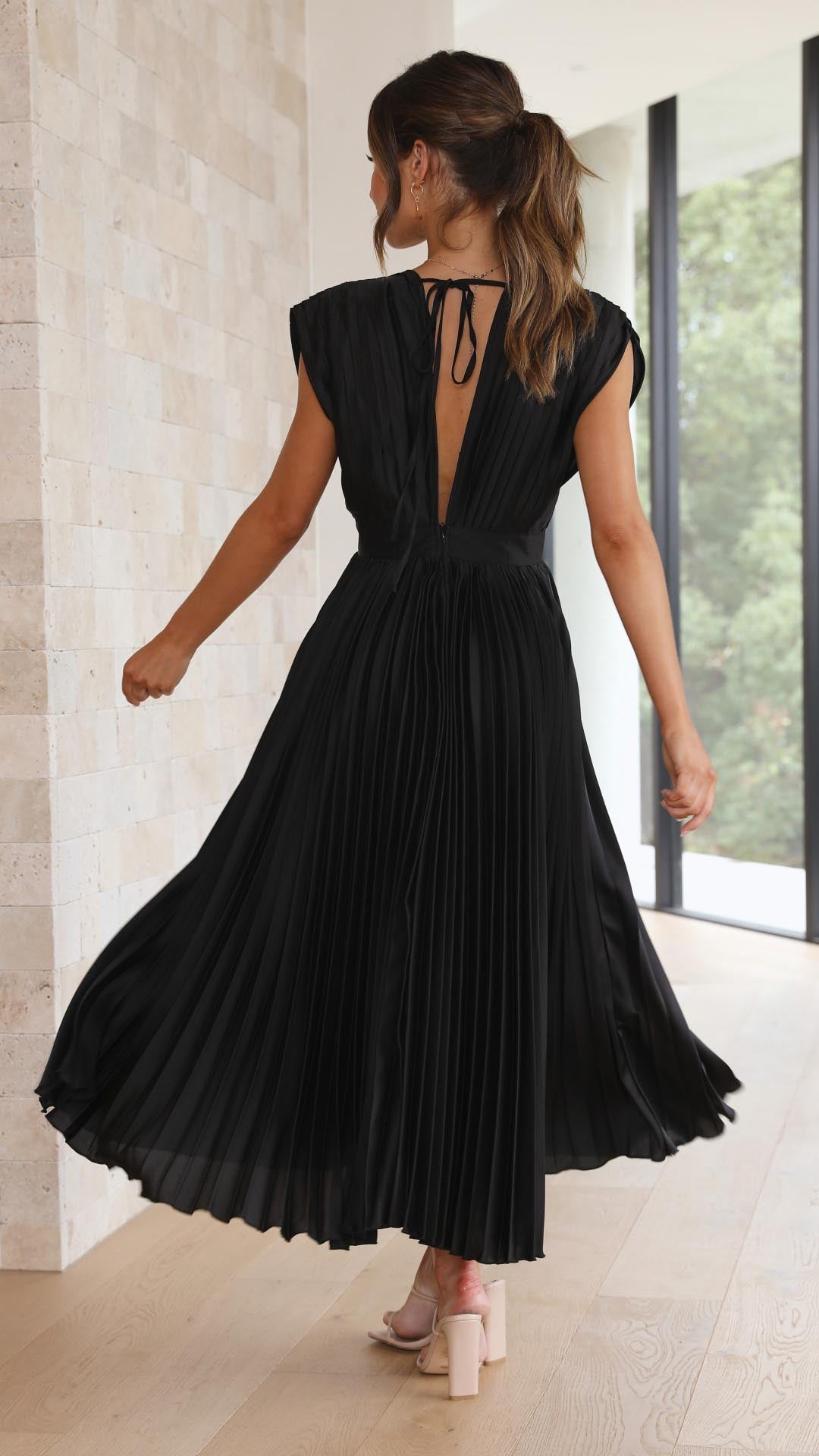 Maria - Elegante geplooide jurk