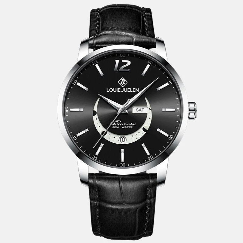 Elegante horloge met maanfase