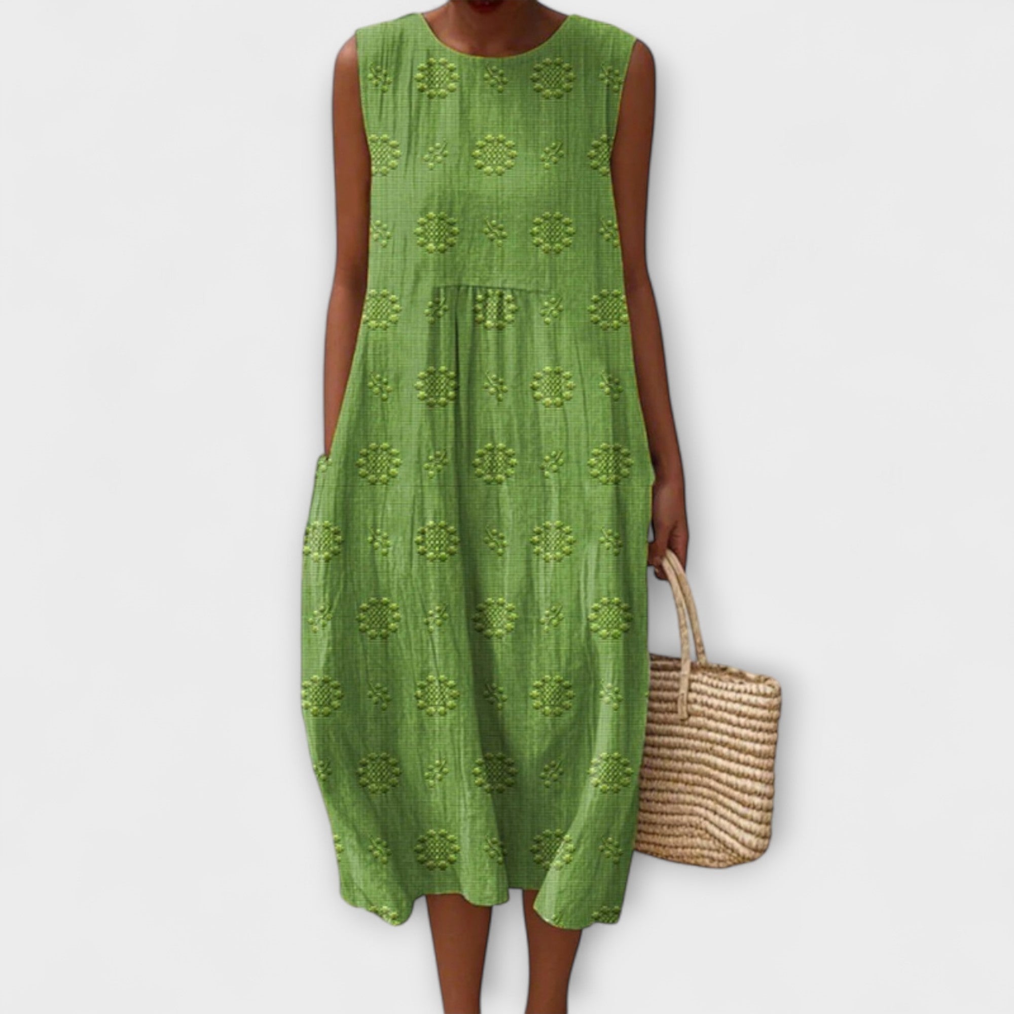 Isla - Alledaagse Breeze Midi Jurk
