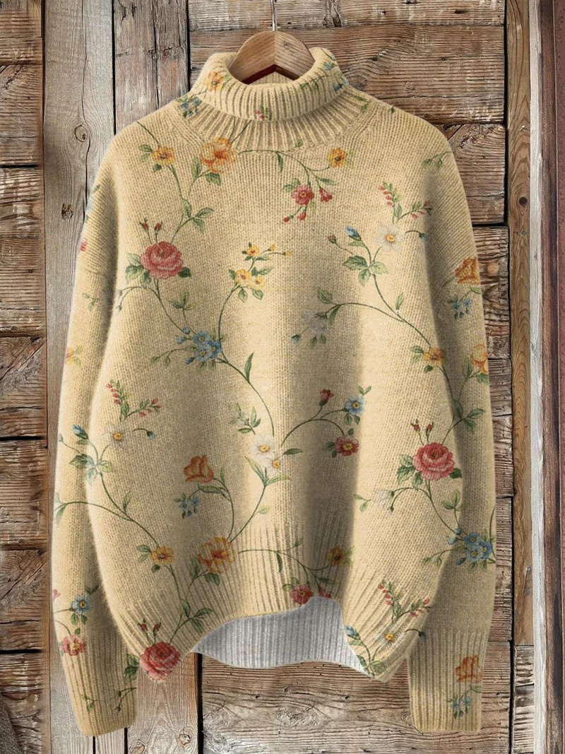 Ros | Vintage Underbar Blomsterkonsttryck
