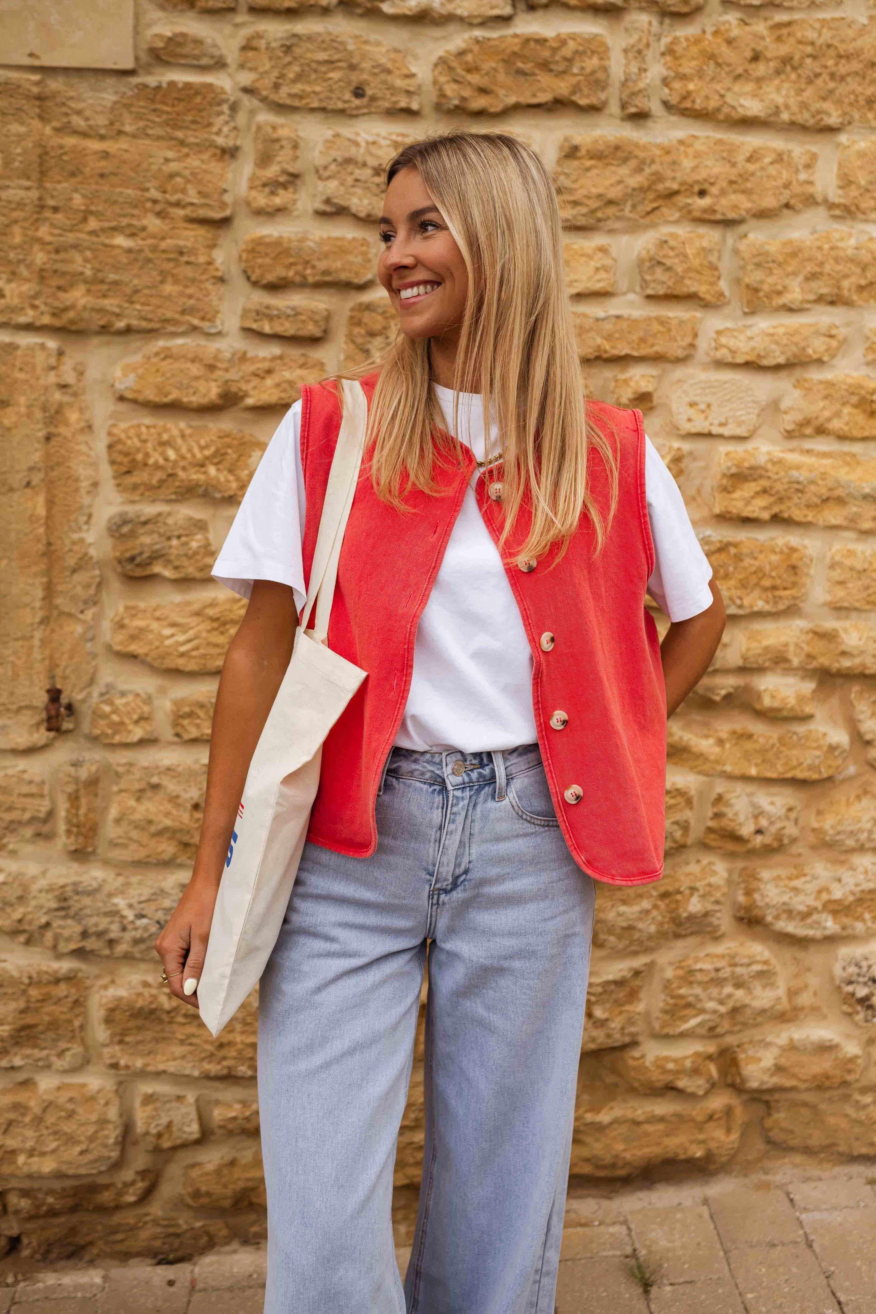Elyzia™ | Zomergilet van gestructureerde stof