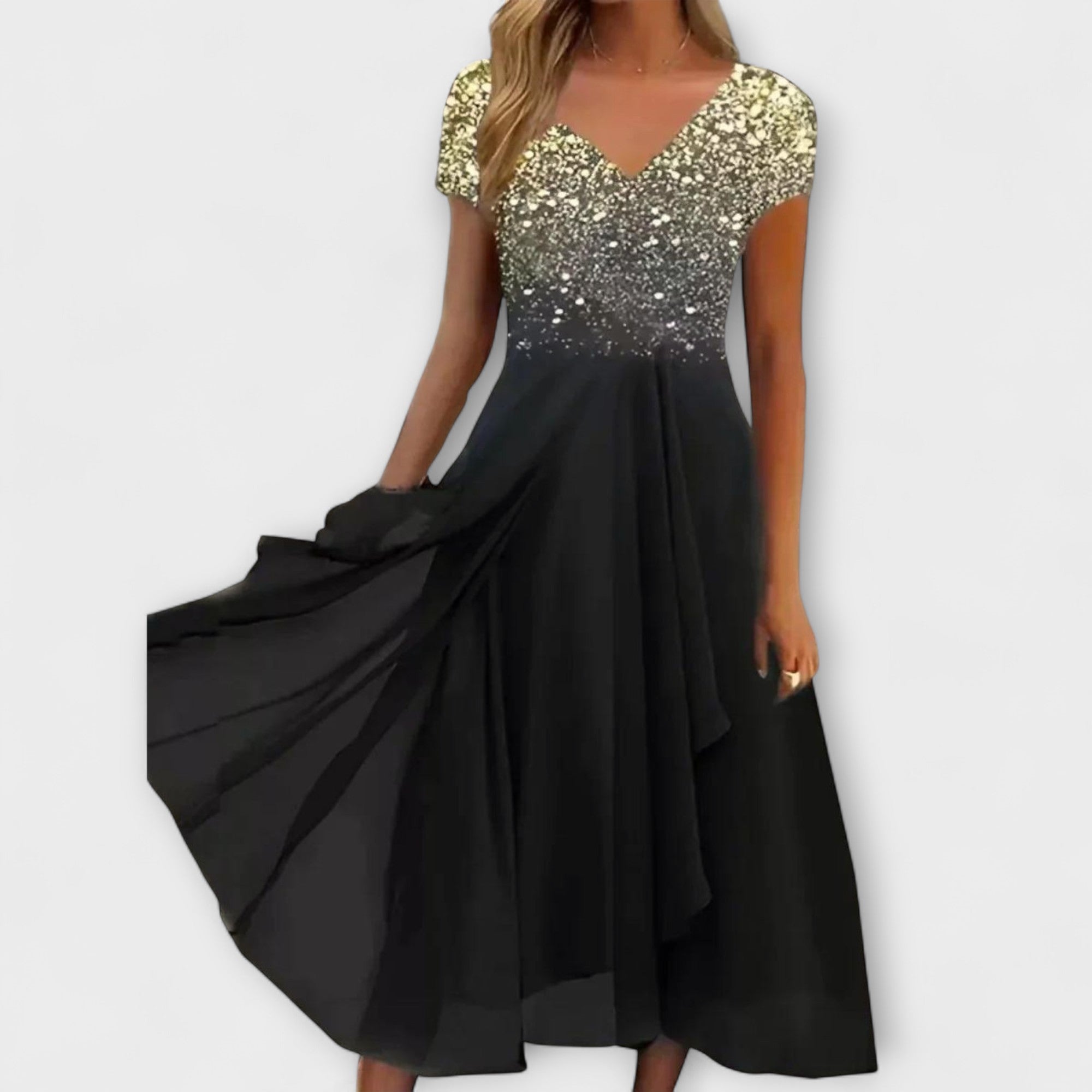 Lara - Dames Chiffon Feestjurk