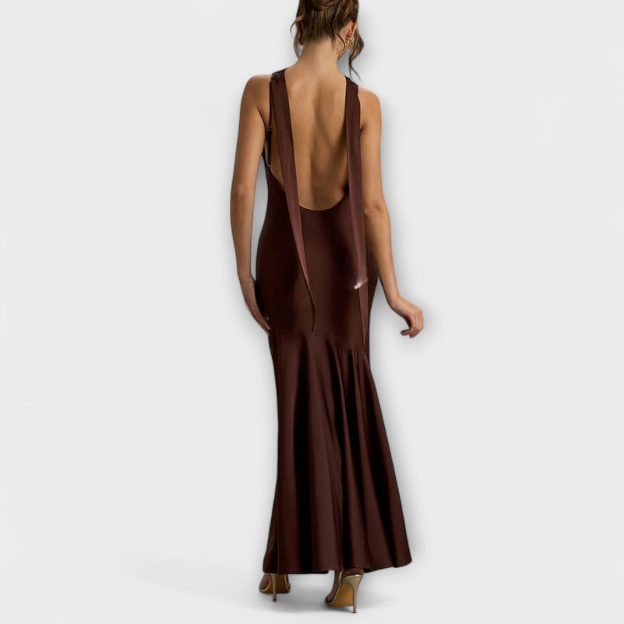 Lennon - Elegante Maxijurk van Satijn