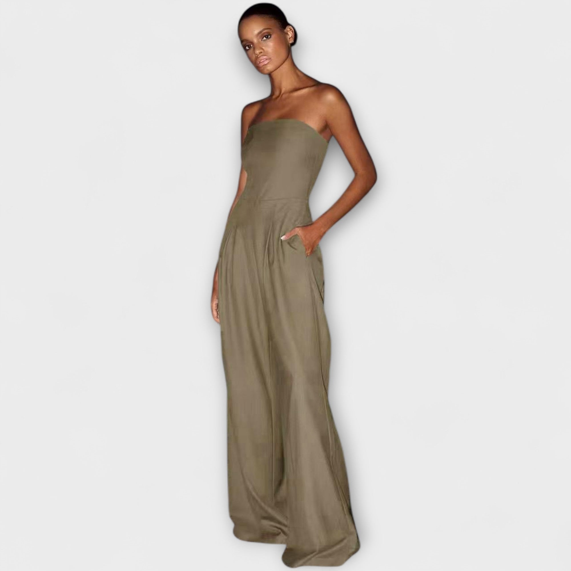 Amélie - Elegante Strapless Jumpsuit