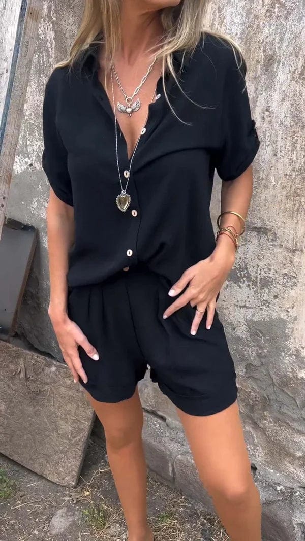 Rivia™ Set – Luchtige blouse en korte broek