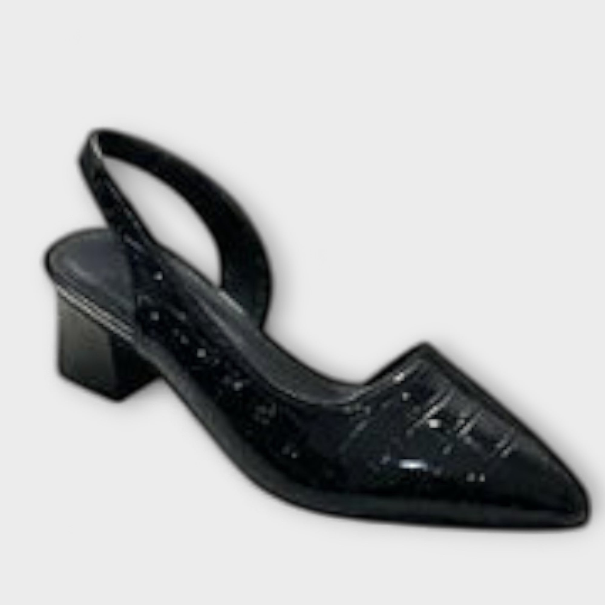 Bethany - Onregelmatige Slingbacks Met Chunky Hakken