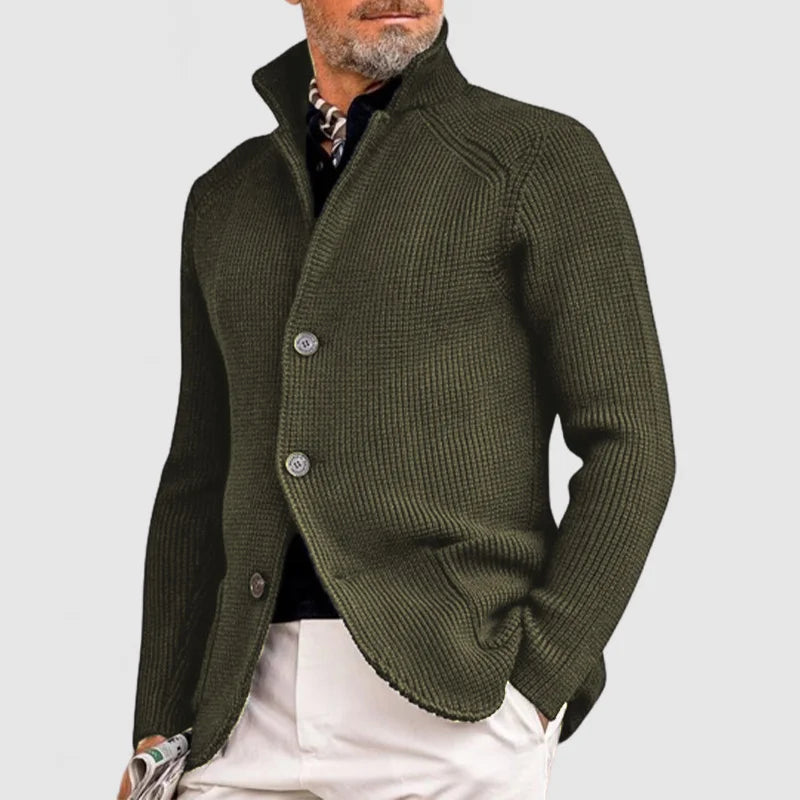 Mario – Gebreid vest met knopen